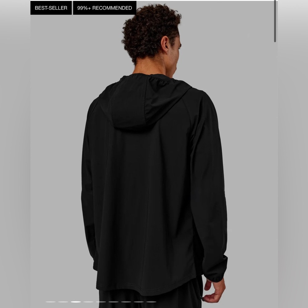 Men's Black Jacket LSKD zipper hoodie sweatshirt - Picture 3 of 4